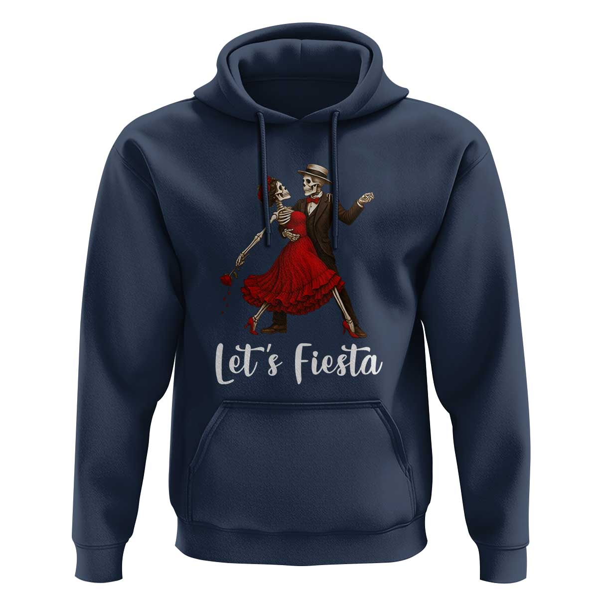 Skeleton Mexican Christmas Hoodie Let us Fiesta - Wonder Print Shop