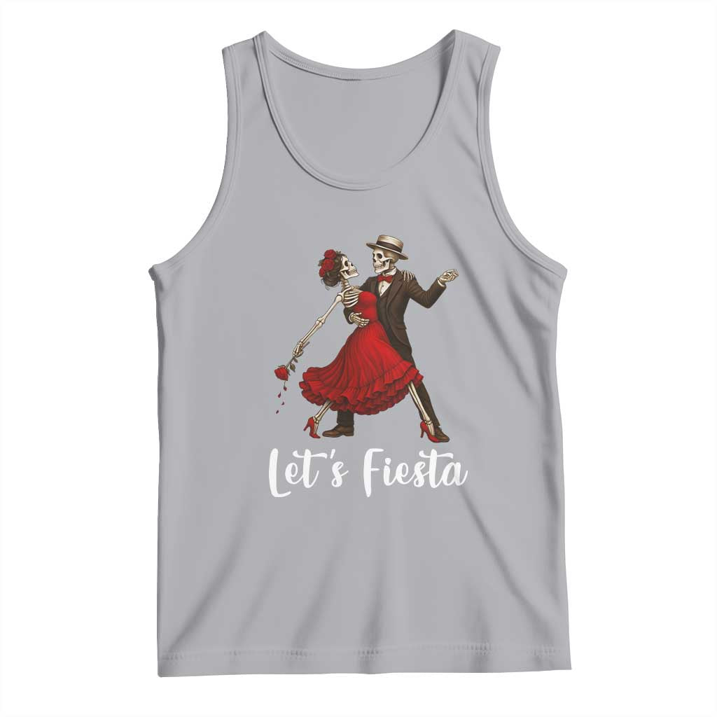 Skeleton Mexican Christmas Tank Top Let us Fiesta - Wonder Print Shop