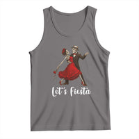 Skeleton Mexican Christmas Tank Top Let us Fiesta - Wonder Print Shop