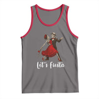 Skeleton Mexican Christmas Tank Top Let us Fiesta - Wonder Print Shop