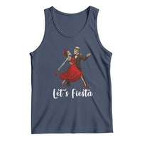 Skeleton Mexican Christmas Tank Top Let us Fiesta - Wonder Print Shop