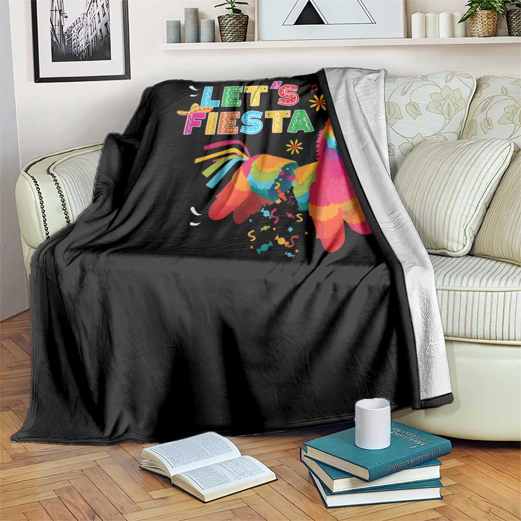 Funny Pinata Mexican Throw Blanket Let Us Fiesta - Wonder Print Shop