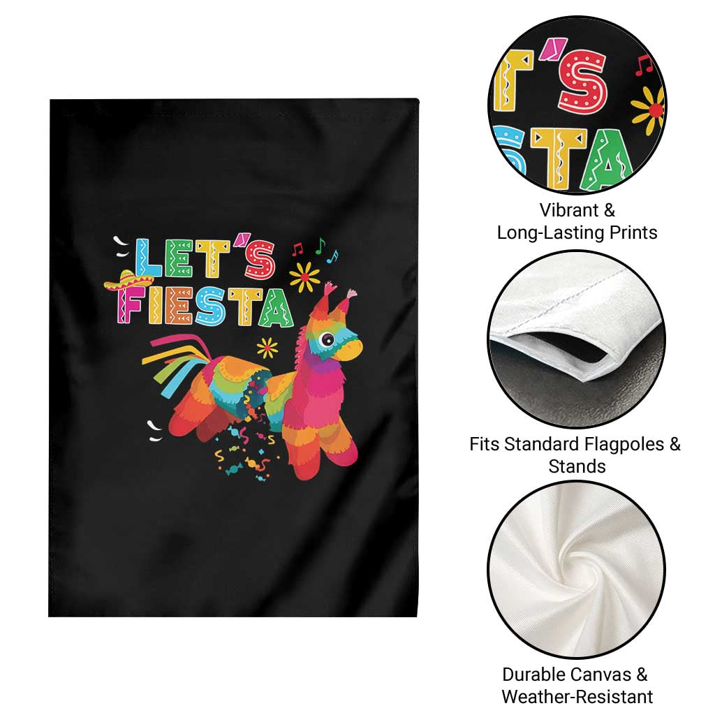 Funny Pinata Mexican Garden Flag Let Us Fiesta - Wonder Print Shop