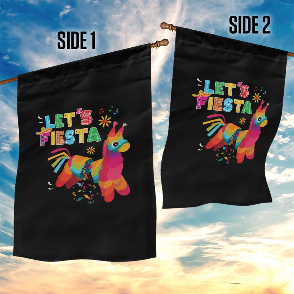 Funny Pinata Mexican Garden Flag Let Us Fiesta - Wonder Print Shop