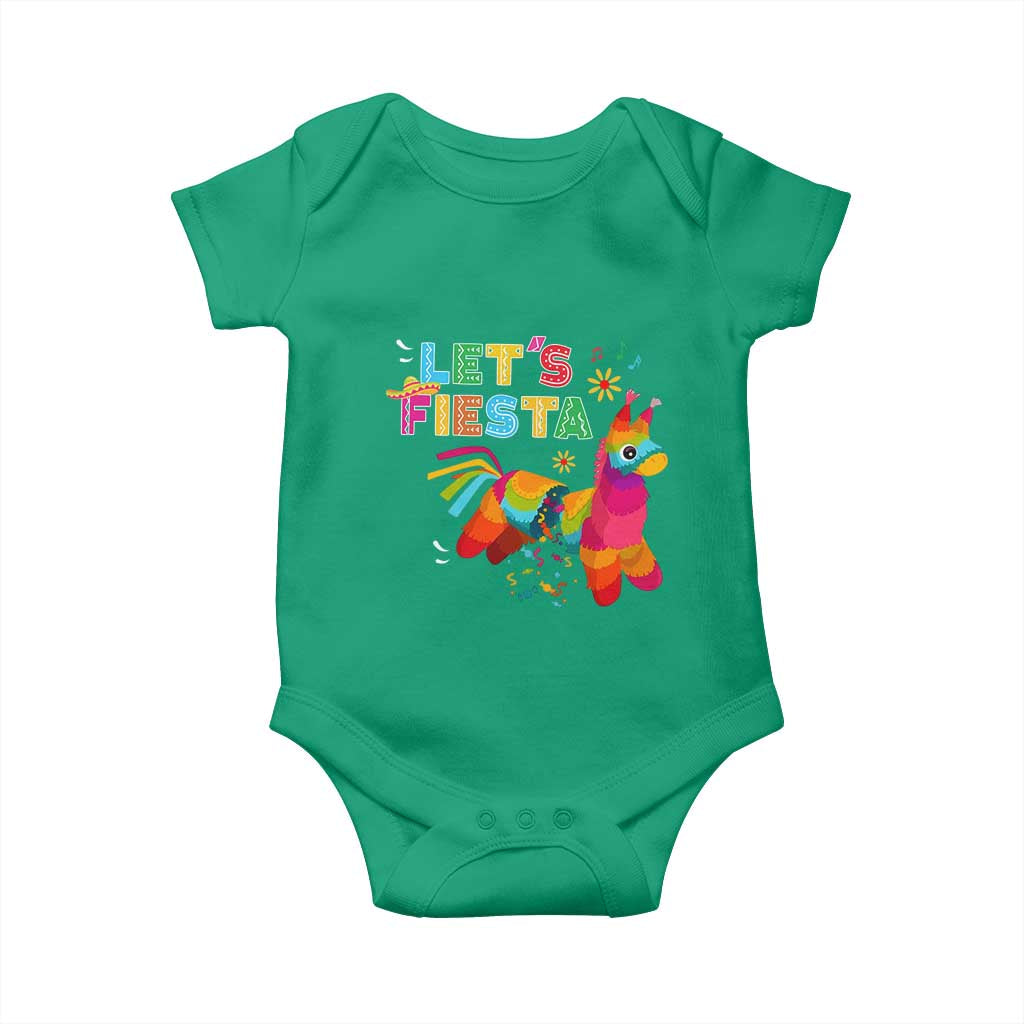 Funny Pinata Mexican Baby Onesie Let Us Fiesta - Wonder Print Shop