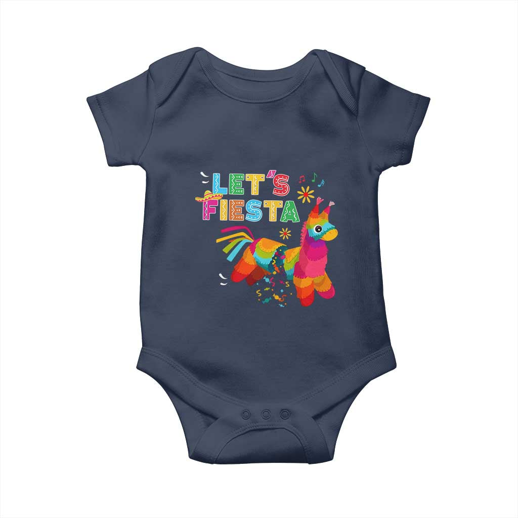 Funny Pinata Mexican Baby Onesie Let Us Fiesta - Wonder Print Shop