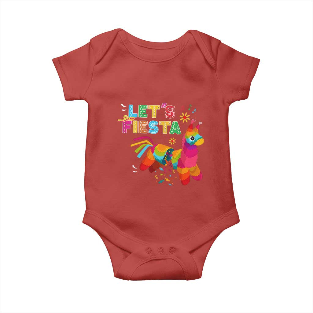 Funny Pinata Mexican Baby Onesie Let Us Fiesta - Wonder Print Shop