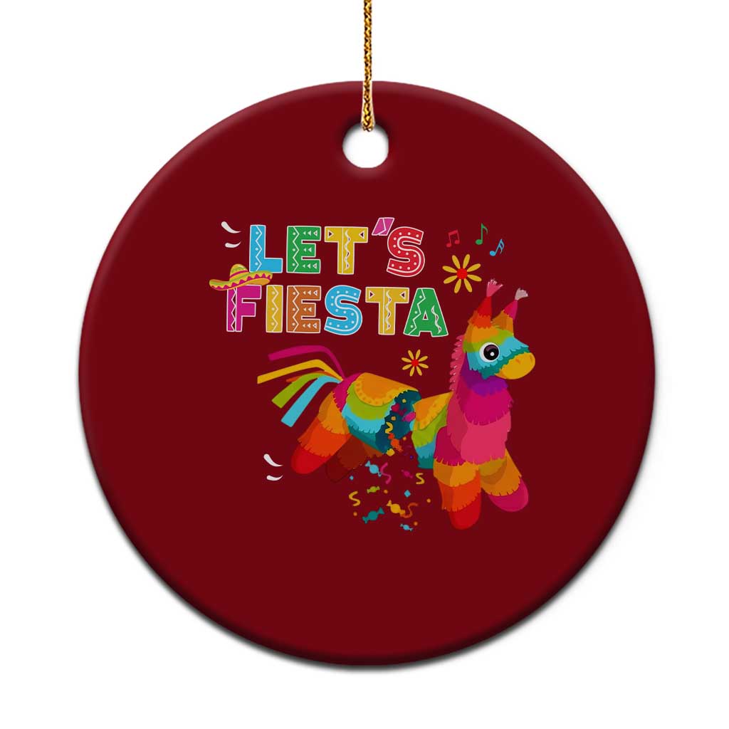Funny Pinata Mexican Ceramic Ornament Let Us Fiesta - Wonder Print Shop