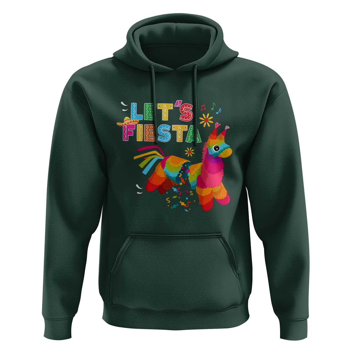 Funny Pinata Mexican Hoodie Let Us Fiesta - Wonder Print Shop