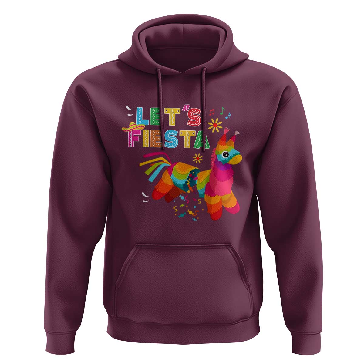 Funny Pinata Mexican Hoodie Let Us Fiesta - Wonder Print Shop