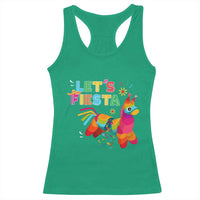 Funny Pinata Mexican Racerback Tank Top Let Us Fiesta - Wonder Print Shop