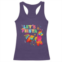 Funny Pinata Mexican Racerback Tank Top Let Us Fiesta - Wonder Print Shop