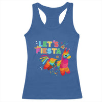 Funny Pinata Mexican Racerback Tank Top Let Us Fiesta - Wonder Print Shop