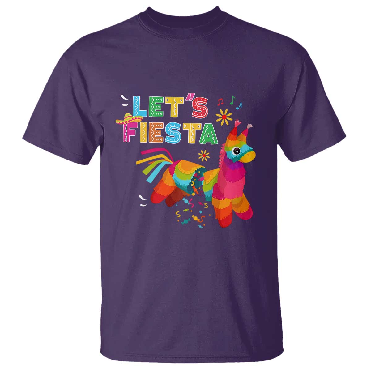 Funny Pinata Mexican T Shirt Let Us Fiesta - Wonder Print Shop
