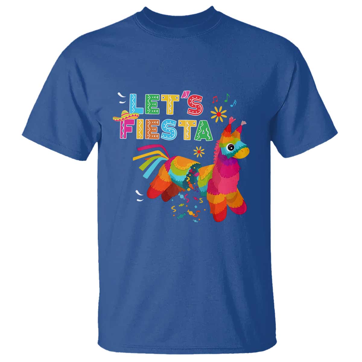 Funny Pinata Mexican T Shirt Let Us Fiesta - Wonder Print Shop
