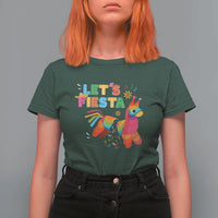 Funny Pinata Mexican T Shirt For Women Let Us Fiesta - Wonder Print Shop
