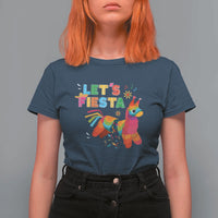 Funny Pinata Mexican T Shirt For Women Let Us Fiesta - Wonder Print Shop