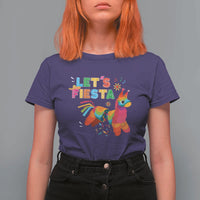 Funny Pinata Mexican T Shirt For Women Let Us Fiesta - Wonder Print Shop