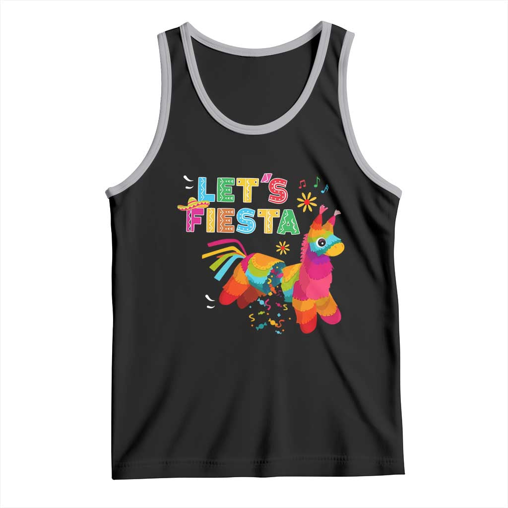 Funny Pinata Mexican Tank Top Let Us Fiesta - Wonder Print Shop