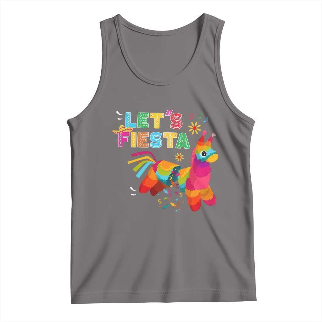 Funny Pinata Mexican Tank Top Let Us Fiesta - Wonder Print Shop