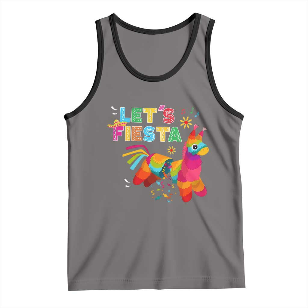 Funny Pinata Mexican Tank Top Let Us Fiesta - Wonder Print Shop