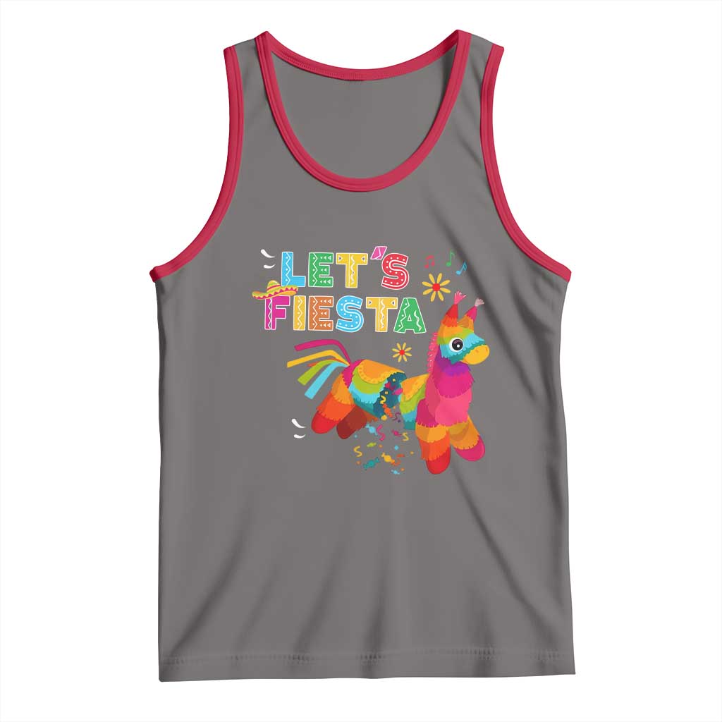 Funny Pinata Mexican Tank Top Let Us Fiesta - Wonder Print Shop