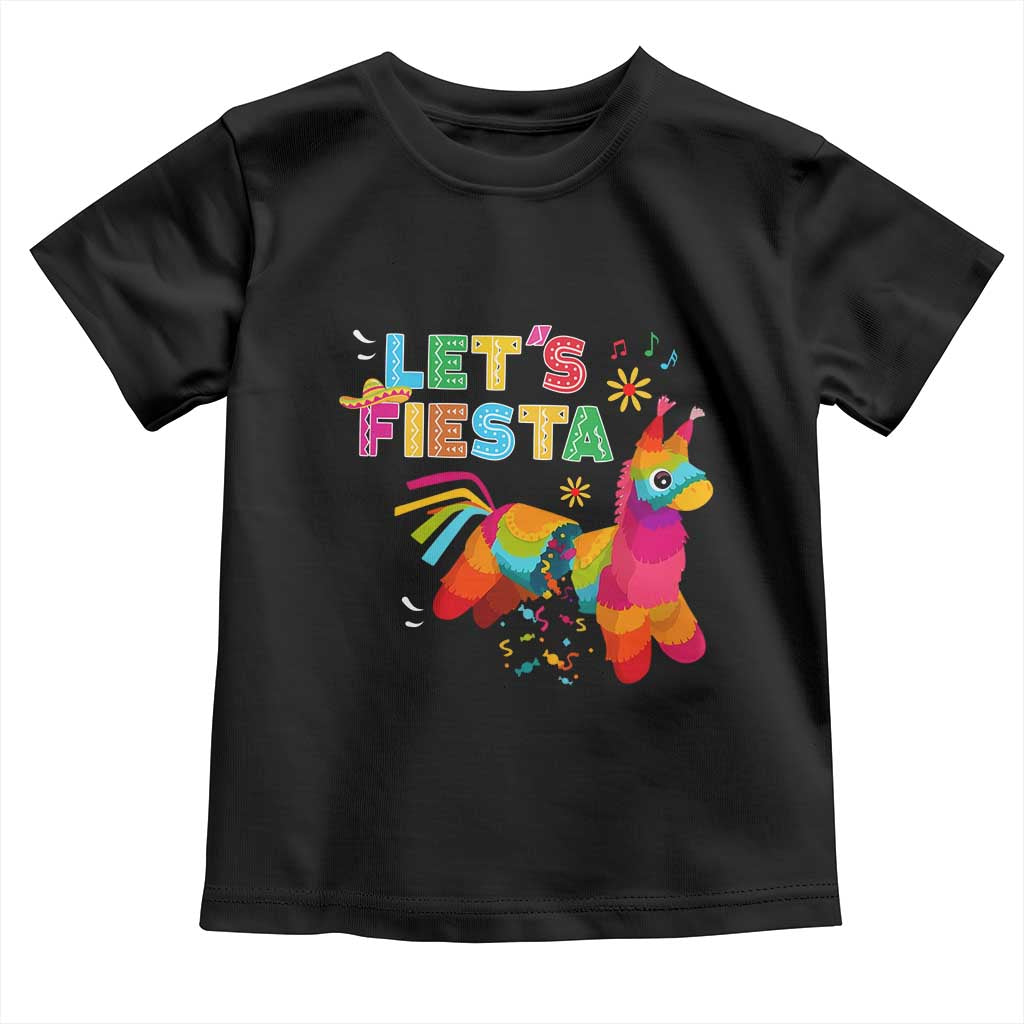 Funny Pinata Mexican Toddler T Shirt Let Us Fiesta - Wonder Print Shop