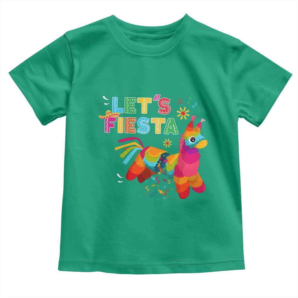 Funny Pinata Mexican Toddler T Shirt Let Us Fiesta - Wonder Print Shop