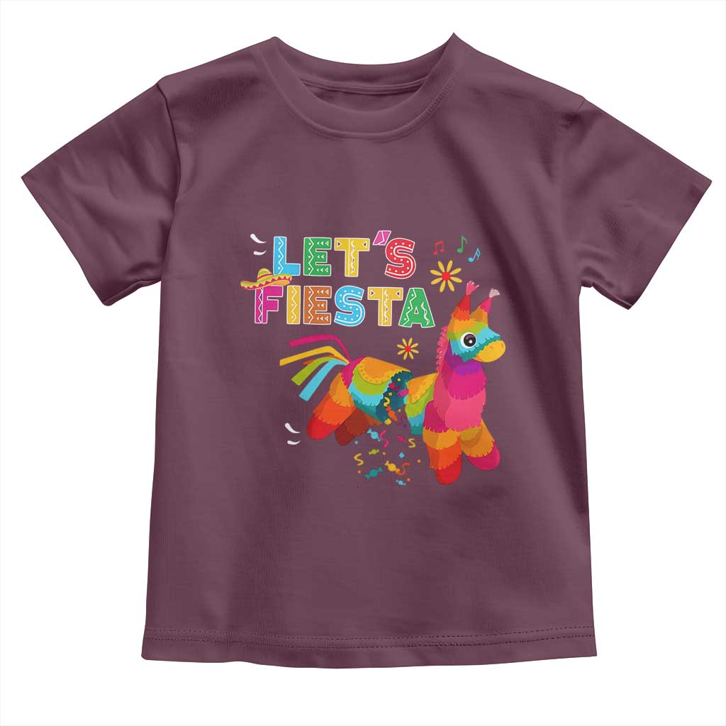 Funny Pinata Mexican Toddler T Shirt Let Us Fiesta - Wonder Print Shop