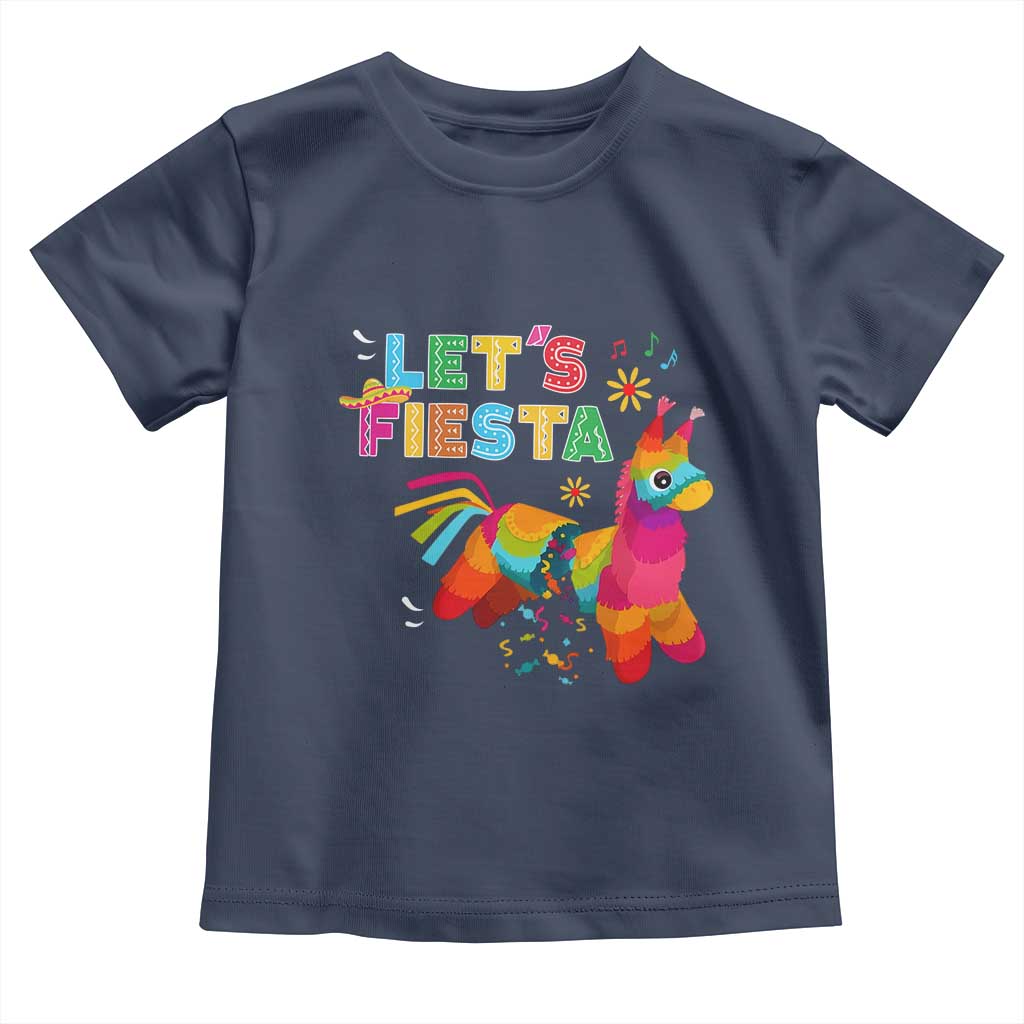 Funny Pinata Mexican Toddler T Shirt Let Us Fiesta - Wonder Print Shop