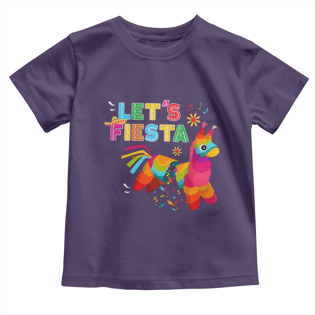 Funny Pinata Mexican Toddler T Shirt Let Us Fiesta - Wonder Print Shop