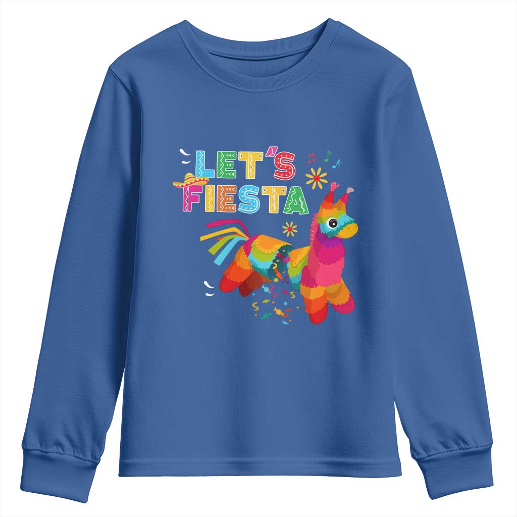 Funny Pinata Mexican Youth Sweatshirt Let Us Fiesta - Wonder Print Shop