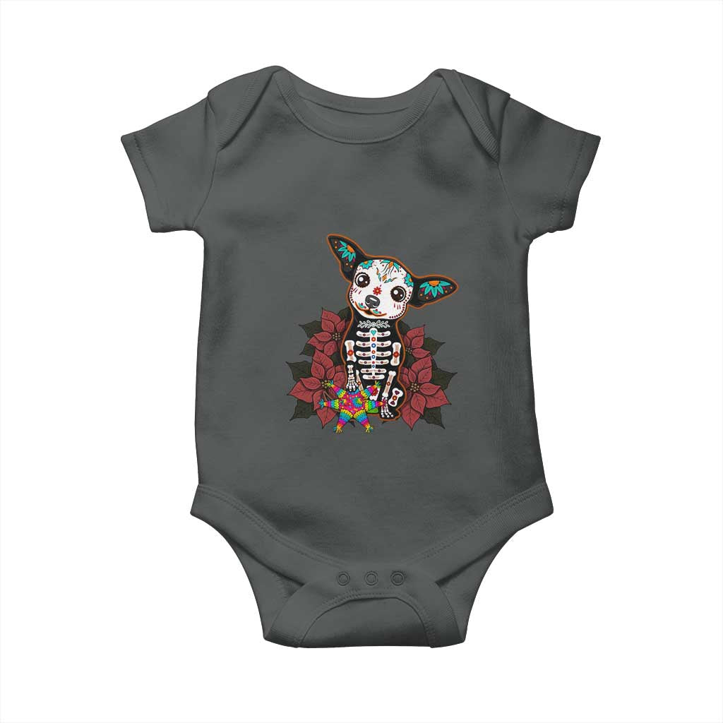 Calavera Chihuahua Baby Onesie Pinata Dia De Los Muertos Mexican - Wonder Print Shop