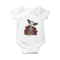 Calavera Chihuahua Baby Onesie Pinata Dia De Los Muertos Mexican - Wonder Print Shop