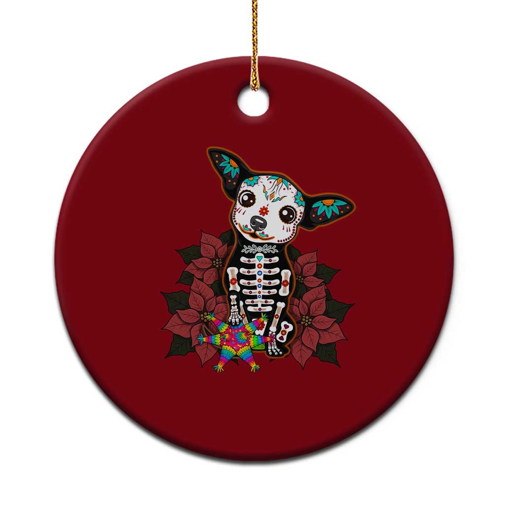 Calavera Chihuahua Ceramic Ornament Pinata Dia De Los Muertos Mexican - Wonder Print Shop