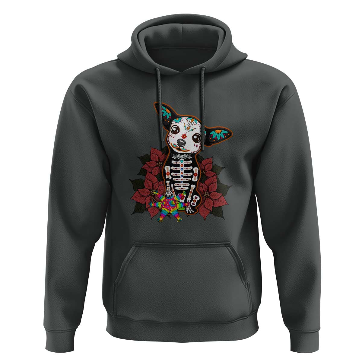 Calavera Chihuahua Hoodie Pinata Dia De Los Muertos Mexican - Wonder Print Shop