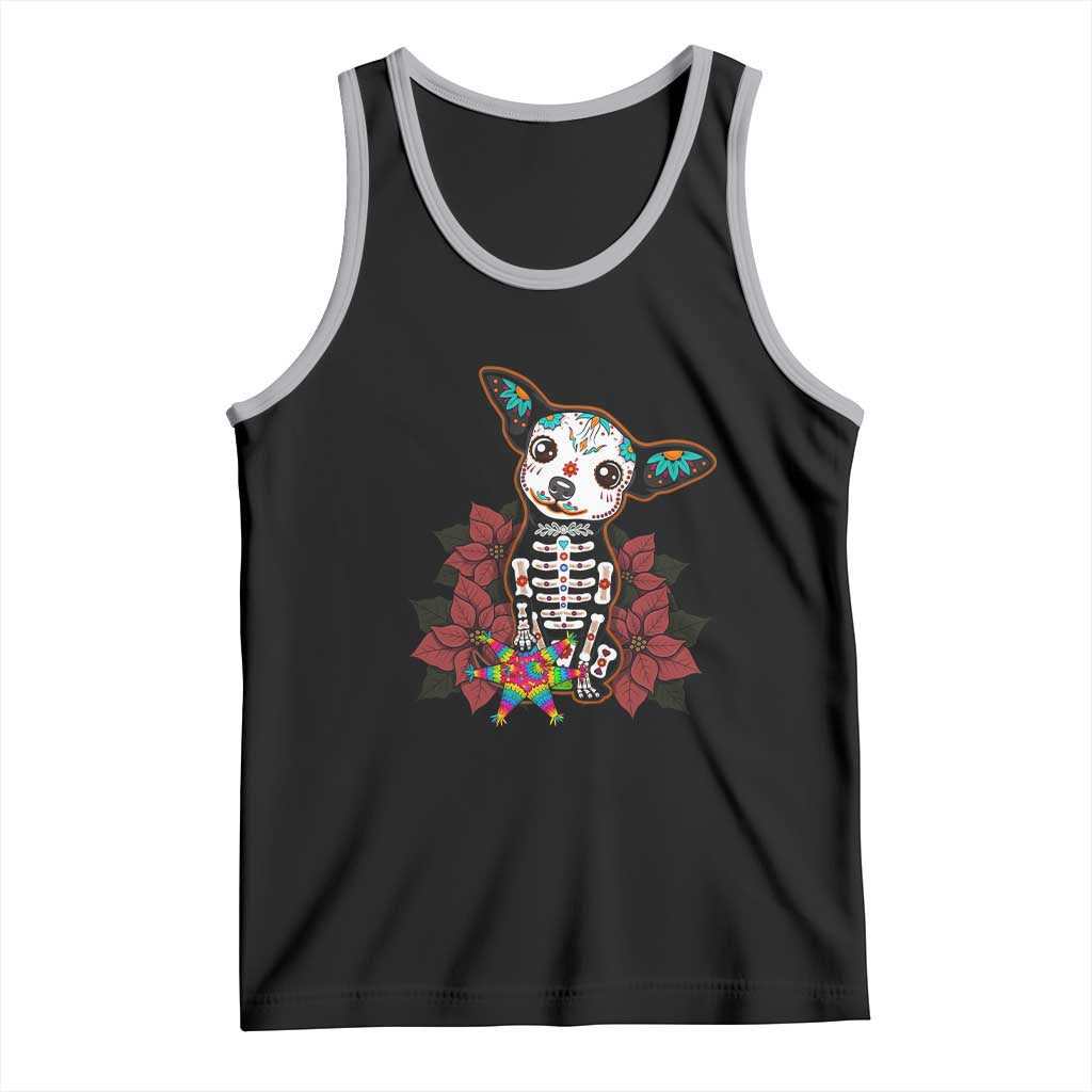 Calavera Chihuahua Tank Top Pinata Dia De Los Muertos Mexican - Wonder Print Shop