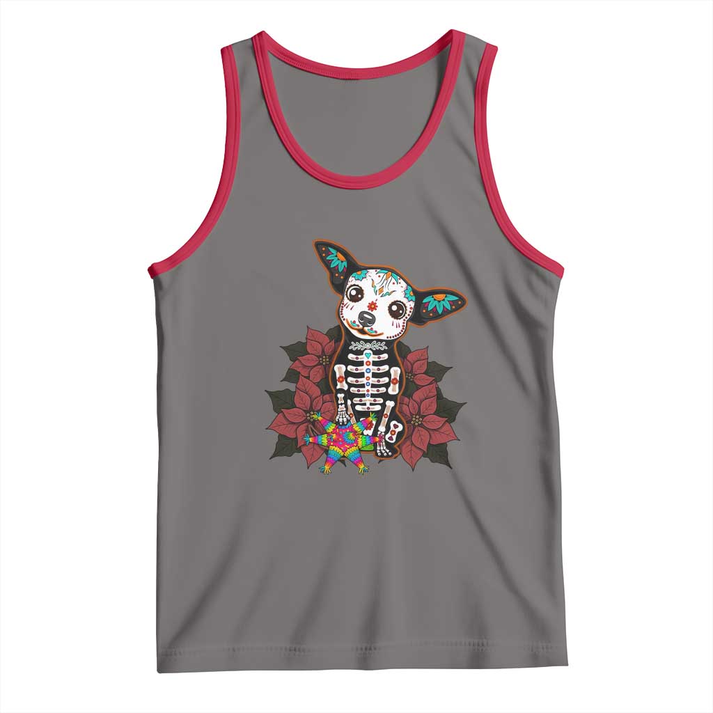 Calavera Chihuahua Tank Top Pinata Dia De Los Muertos Mexican - Wonder Print Shop