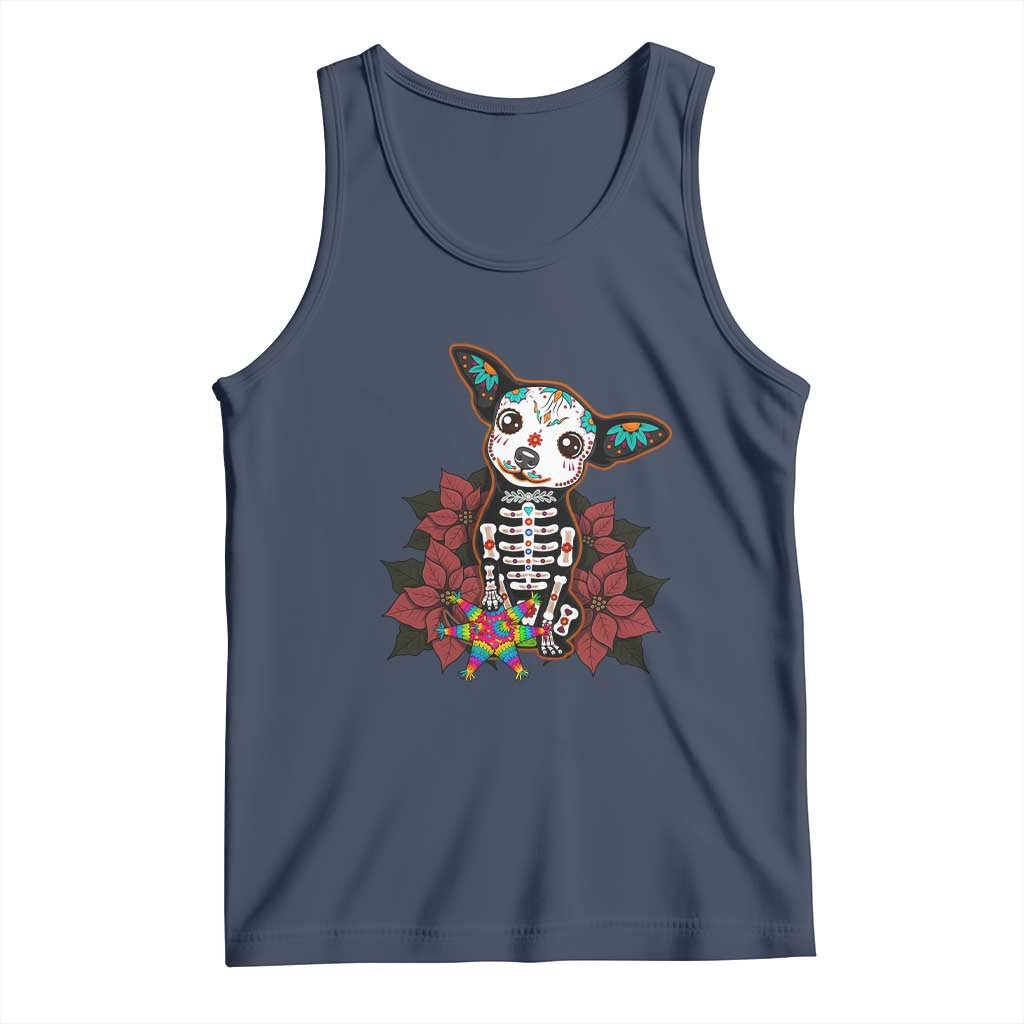 Calavera Chihuahua Tank Top Pinata Dia De Los Muertos Mexican - Wonder Print Shop