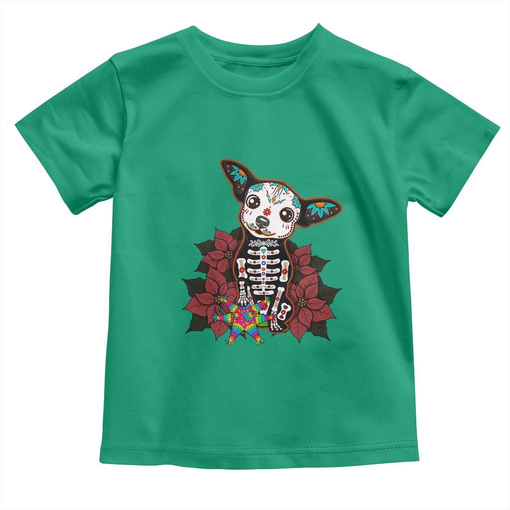 Calavera Chihuahua Toddler T Shirt Pinata Dia De Los Muertos Mexican - Wonder Print Shop