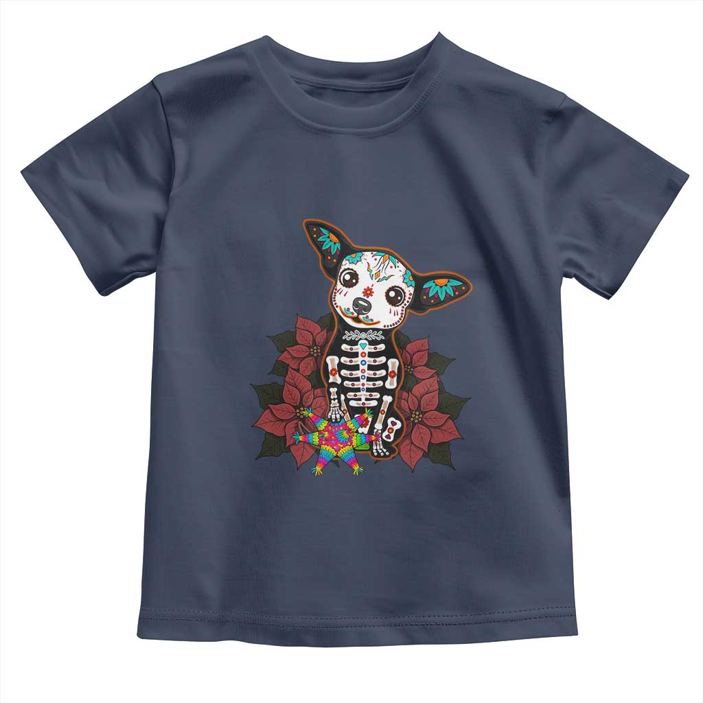 Calavera Chihuahua Toddler T Shirt Pinata Dia De Los Muertos Mexican - Wonder Print Shop