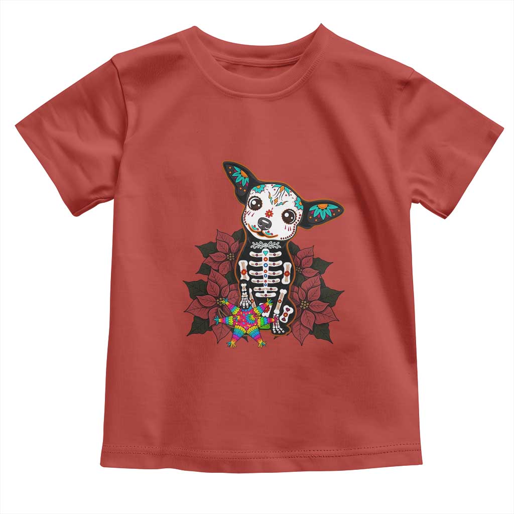 Calavera Chihuahua Toddler T Shirt Pinata Dia De Los Muertos Mexican - Wonder Print Shop