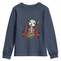 Calavera Chihuahua Youth Sweatshirt Pinata Dia De Los Muertos Mexican - Wonder Print Shop