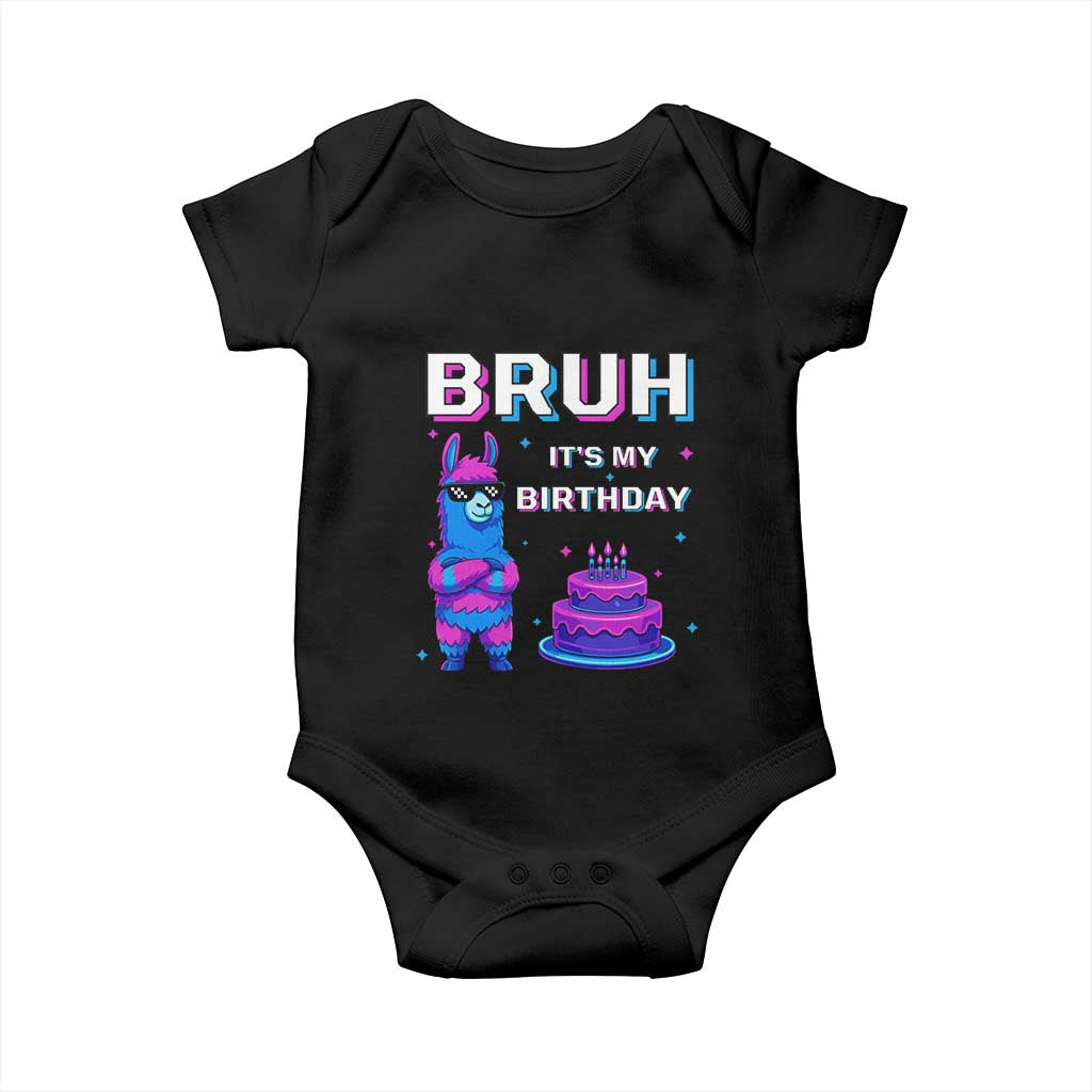 Funny Pinata Mexican Baby Onesie Bruh It Is My Birthday - Wonder Print Shop