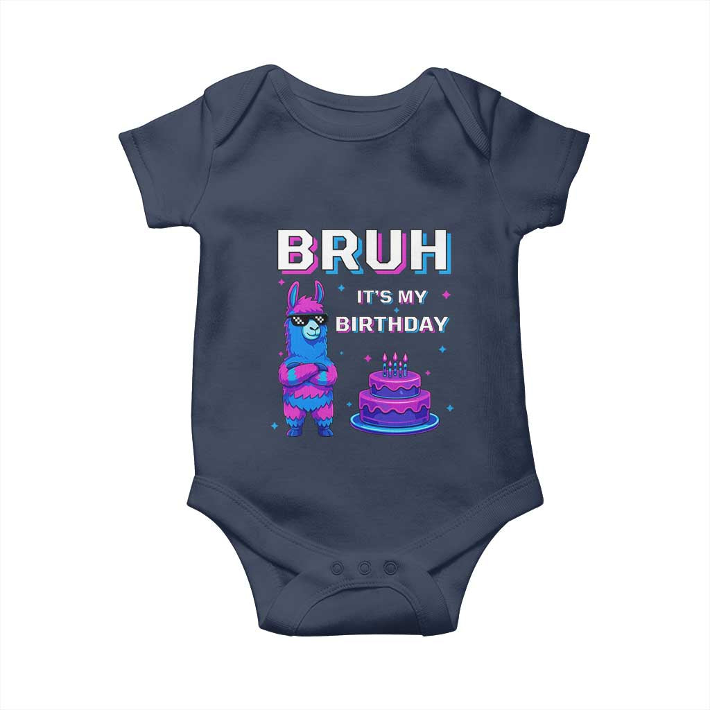 Funny Pinata Mexican Baby Onesie Bruh It Is My Birthday - Wonder Print Shop