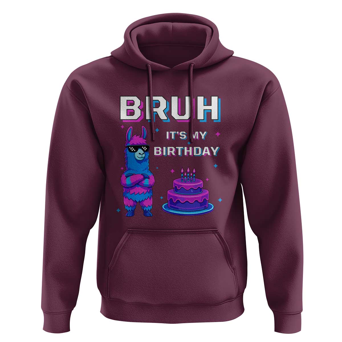 Funny Pinata Mexican Hoodie Bruh It Is My Birthday - Wonder Print Shop