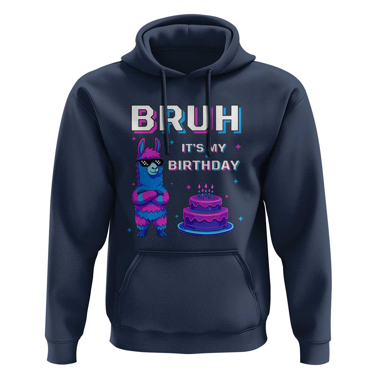 Funny Pinata Mexican Hoodie Bruh It Is My Birthday - Wonder Print Shop