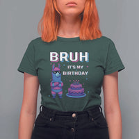 Funny Pinata Mexican T Shirt For Women Bruh It Is My Birthday - Wonder Print Shop