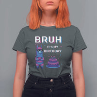 Funny Pinata Mexican T Shirt For Women Bruh It Is My Birthday - Wonder Print Shop