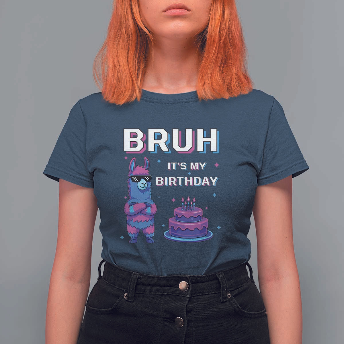 Funny Pinata Mexican T Shirt For Women Bruh It Is My Birthday - Wonder Print Shop